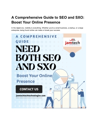 A Comprehensive Guide to SEO and SXO