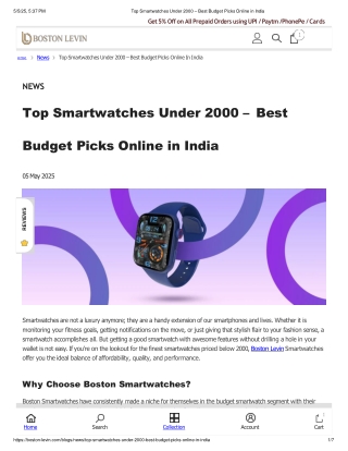 Top Smartwatches Under 2000 – Best Budget Picks Online in India