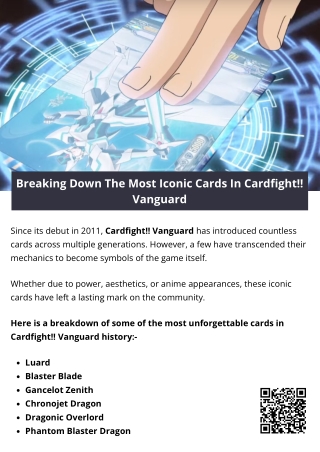 Breaking Down The Most Iconic Cards In Cardfight!! Vanguard