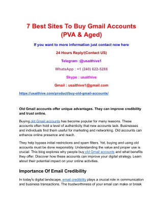 7 Best Sites To Buy Gmail Accounts (PVA & Aged) (1)