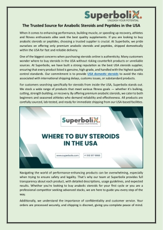 the trusted source for anabolic steroids
