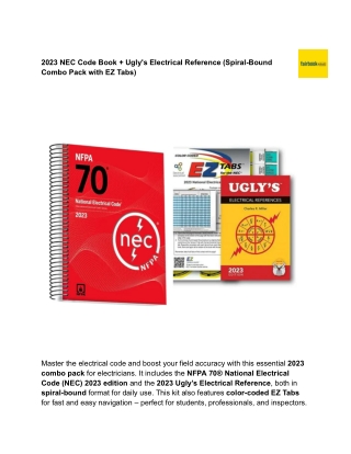 2023 NEC Code Book   Ugly's Electrical Reference (Spiral-Bound Combo Pack with EZ Tabs)
