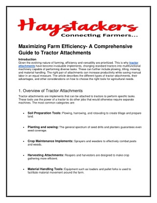 Convenient and Affordable Tractor Rental Near Me for Any Job