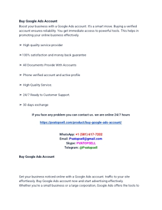 9 Best Sites To Buy Google Ads Accounts (Aged & Re