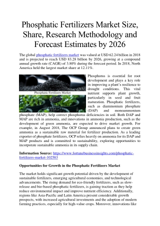 phosphatic fertilizers market size share research