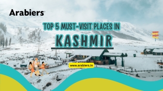 Top 5 Must-Visit Places in Kashmir for a Magical Getaway