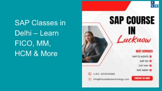 SAP Classes in Delhi – Learn FICO, MM, HCM & More