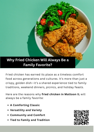 Why Fried Chicken Will Always Be a Family Favorite?