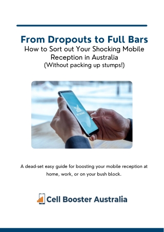 How to Sort out Your Shocking Mobile Reception in Australia