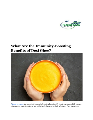 what are the immunity boosting benefits of desi