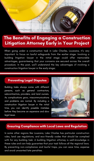The Benefits of Engaging a Construction Litigation Attorney Early in Your Projec