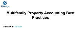Multifamily Property Accounting Best Practices