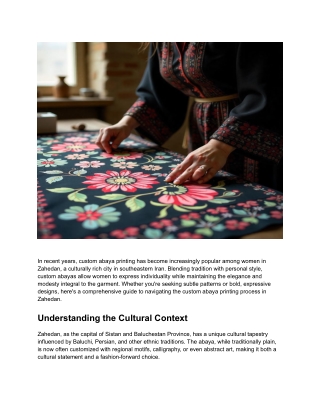 in recent years custom abaya printing has become