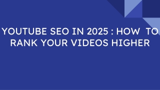 YouTube SEO in 2025: How to Rank Your Videos Higher