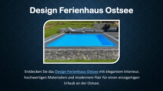 Design Ferienhaus Ostsee