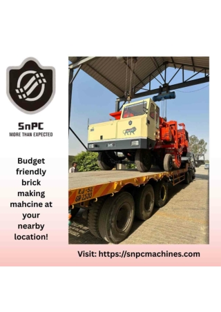 Budget friendly brick making machine at your nearby location!