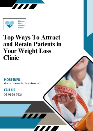 Top Ways To Attract and Retain Patients in Your Weight Loss Clinic
