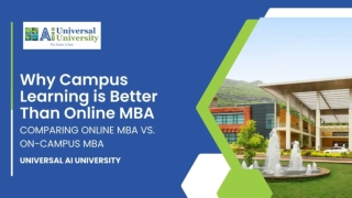 Online MBA vs. On-Campus MBA | Universal Ai University