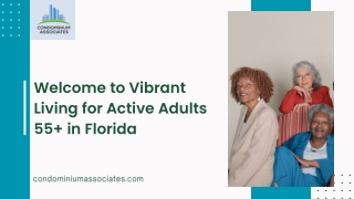 Live Well After 55 - Join Our Thriving Active Adult Community in Florida
