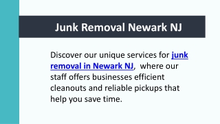 Junk Removal Newark NJ
