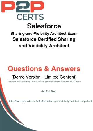 Salesforce Sharing-and-Visibility Architect Practice Questions – P2PCert