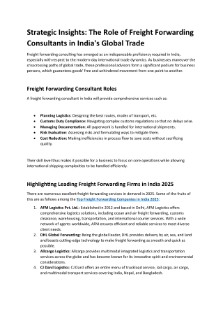 Strategic Insights AFM