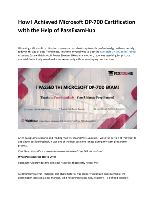 how i achieved microsoft dp 700 certification