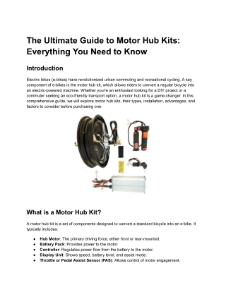 The Ultimate Guide to Motor Hub Kits_ Everything You Need to Know (1)