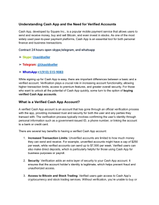 understanding cash app and the need for verified