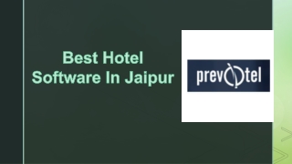 Best hotel software in Jaipur