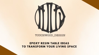 Epoxy Resin Table Ideas to Transform Your Living Space