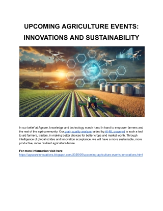UPCOMING AGRICULTURE EVENTS_ INNOVATIONS AND SUSTAINABILITY (1)