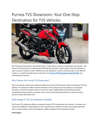 Purnea TVS Showroom (1)