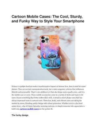 Cartoon Mobile Case ChoiceX