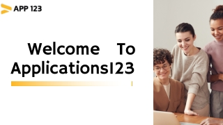 welcome to applications123