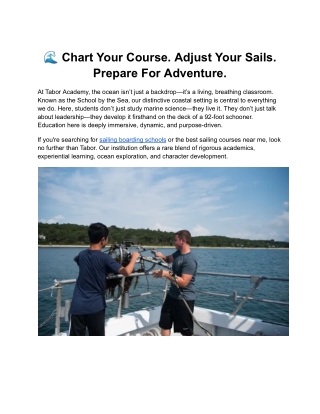 chart your course adjust your sails prepare