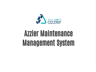 azzier maintenance management system