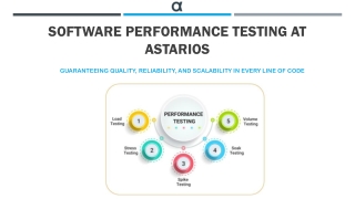 software performance testing at astarios