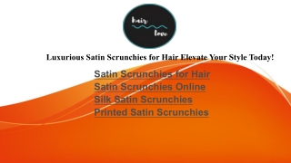luxurious satin scrunchies for hair elevate your