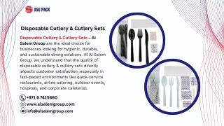 Disposable Cutlery & Cutlery Sets