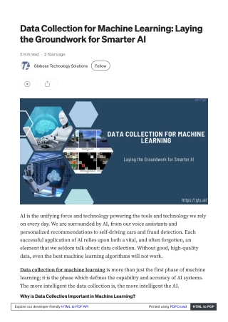 data collection for machine learning laying
