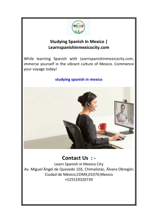Studying Spanish In Mexico Learnspanishinmexicocity.com