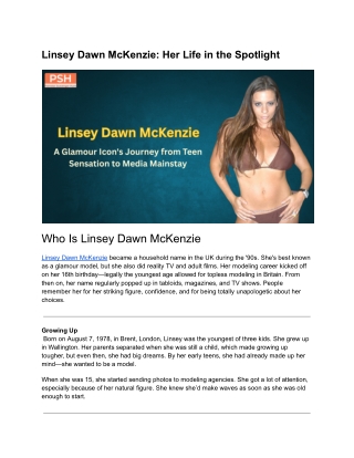 Linsey Dawn McKenzie_ Her Life in the Spotlight