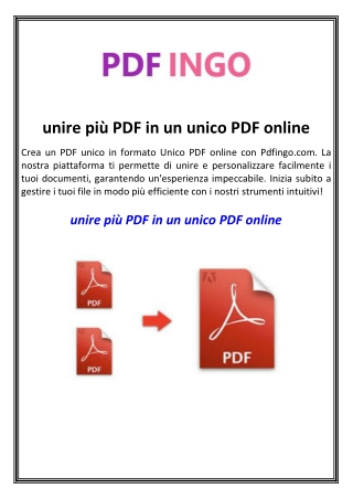 unire pi pdf in un unico pdf online