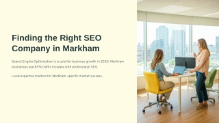 Trusted SEO Company in Markham for Real Online Growth