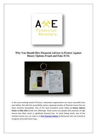 why you should hire financial advisor to protect