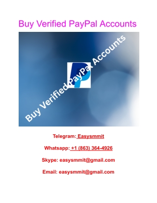 How To Buy, Verified paypal Accounts In 2025