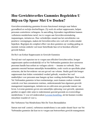 hoe gewichtsverlies gummies begeleiden u blijven