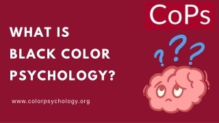 what is black color psychology