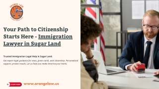 Best Immigration Lawyer in Sugar Land, TX | Green Cards, Visas & Citizenship Hel